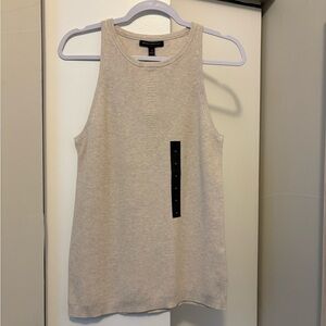 Banana Republic Cream/Tan Ribbed Tank Top